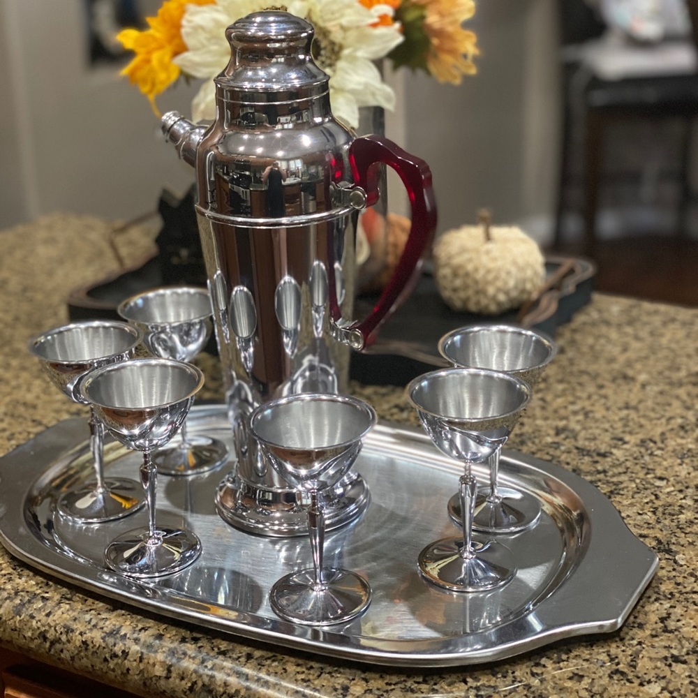 SOLD Vintage Martini Set